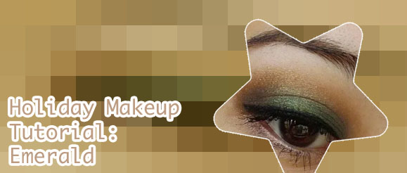Emerald green eyeshadow