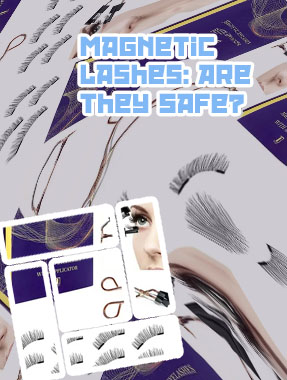Magnetic eyelashes without eyeliner