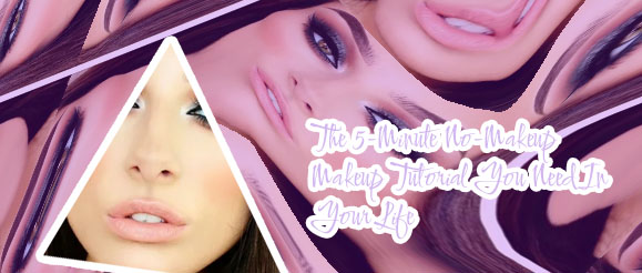 No eye makeup look