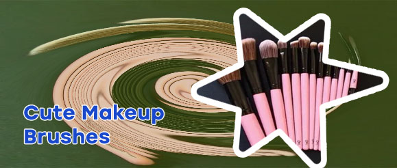 Pretty makeup brushes