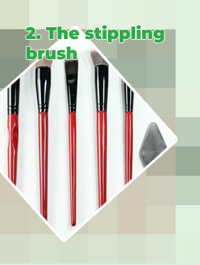 Stippling foundation brush